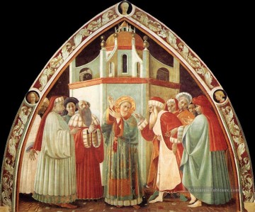  Dispute Tableaux - Disputation de St Stephen début de la Renaissance Paolo Uccello
